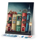 Diamond Painting - Books and City