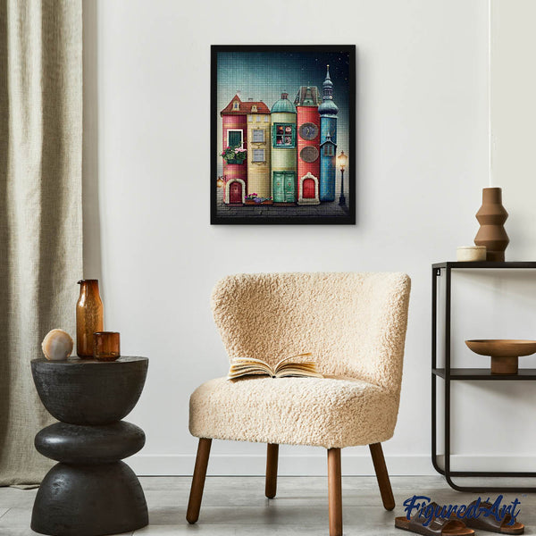 Diamond Painting - Books and City