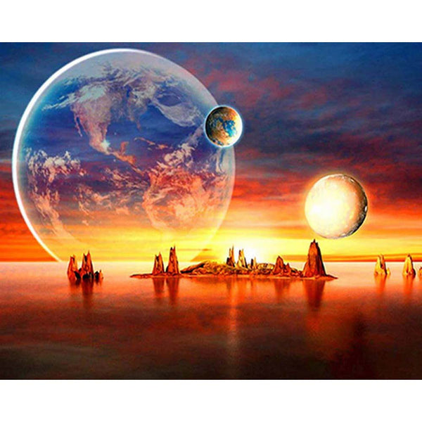 Diamond Painting - The Earth seen from afar