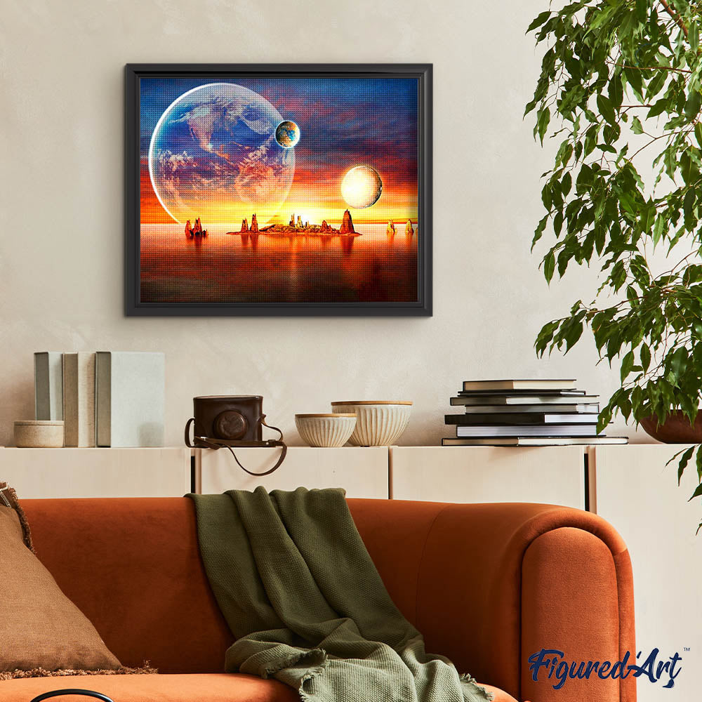 Diamond Painting - The Earth seen from afar