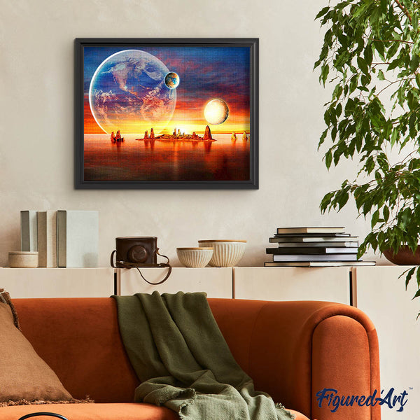 Diamond Painting - The Earth seen from afar