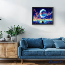 Load image into Gallery viewer, Diamond Painting - Moon and beautiful reflection