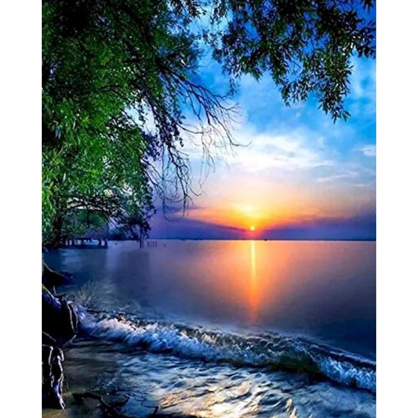 Diamond Painting - Sunset and Waves