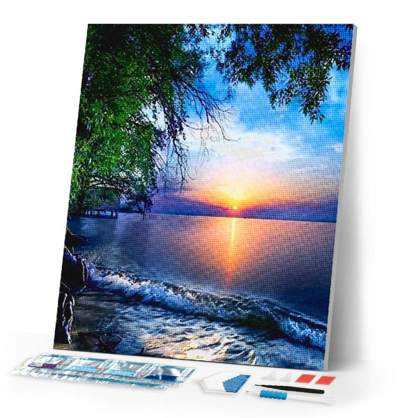 Diamond Painting - Sunset and Waves