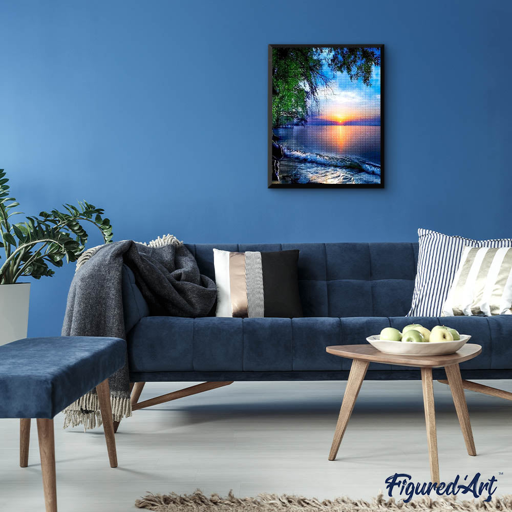Diamond Painting - Sunset and Waves