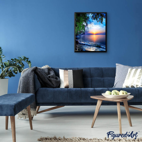 Diamond Painting - Sunset and Waves