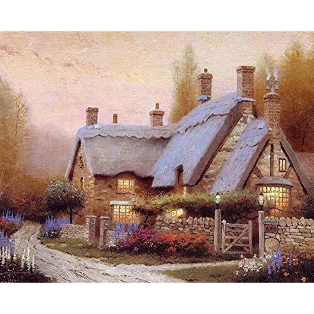 Diamond Painting - Quiet country house