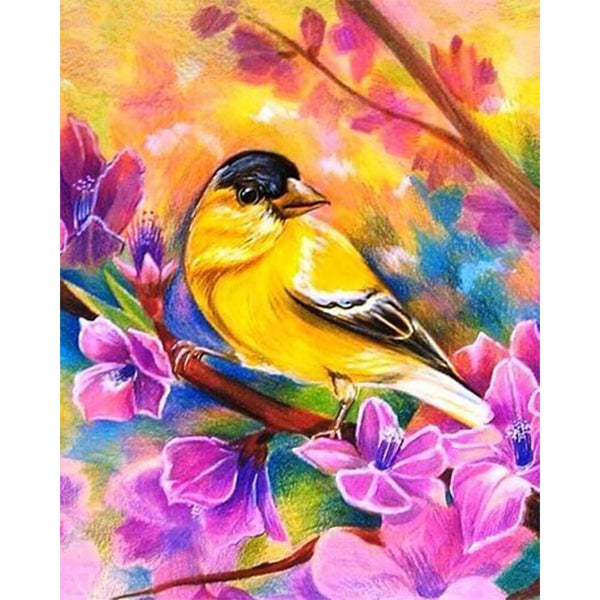Diamond Painting - Bird and Flowers