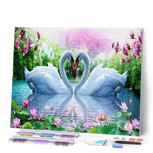 Load image into Gallery viewer, Diamond Painting - Love Swans