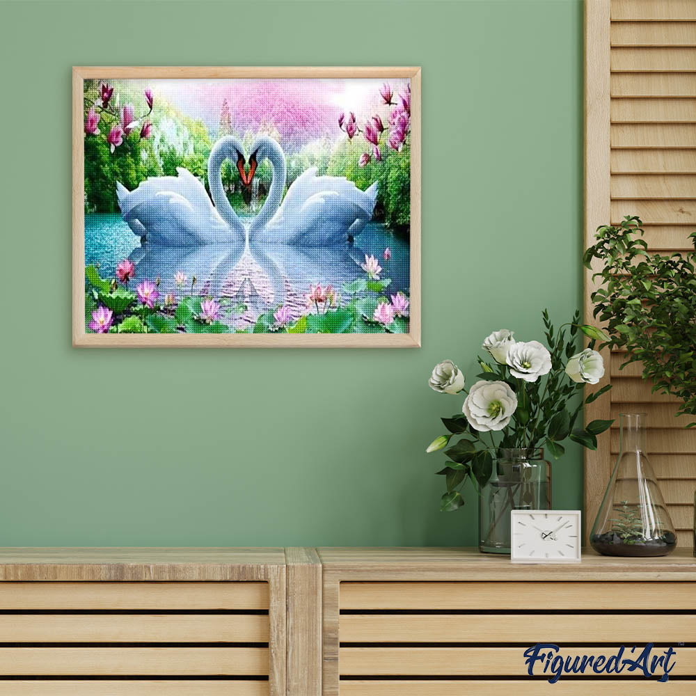 Diamond Painting - Love Swans