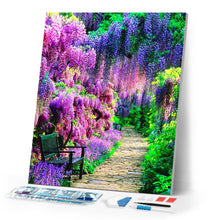 Load image into Gallery viewer, Diamond Painting - Path in a bright garden