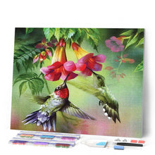 Load image into Gallery viewer, Diamond Painting - Colibris and their flowers