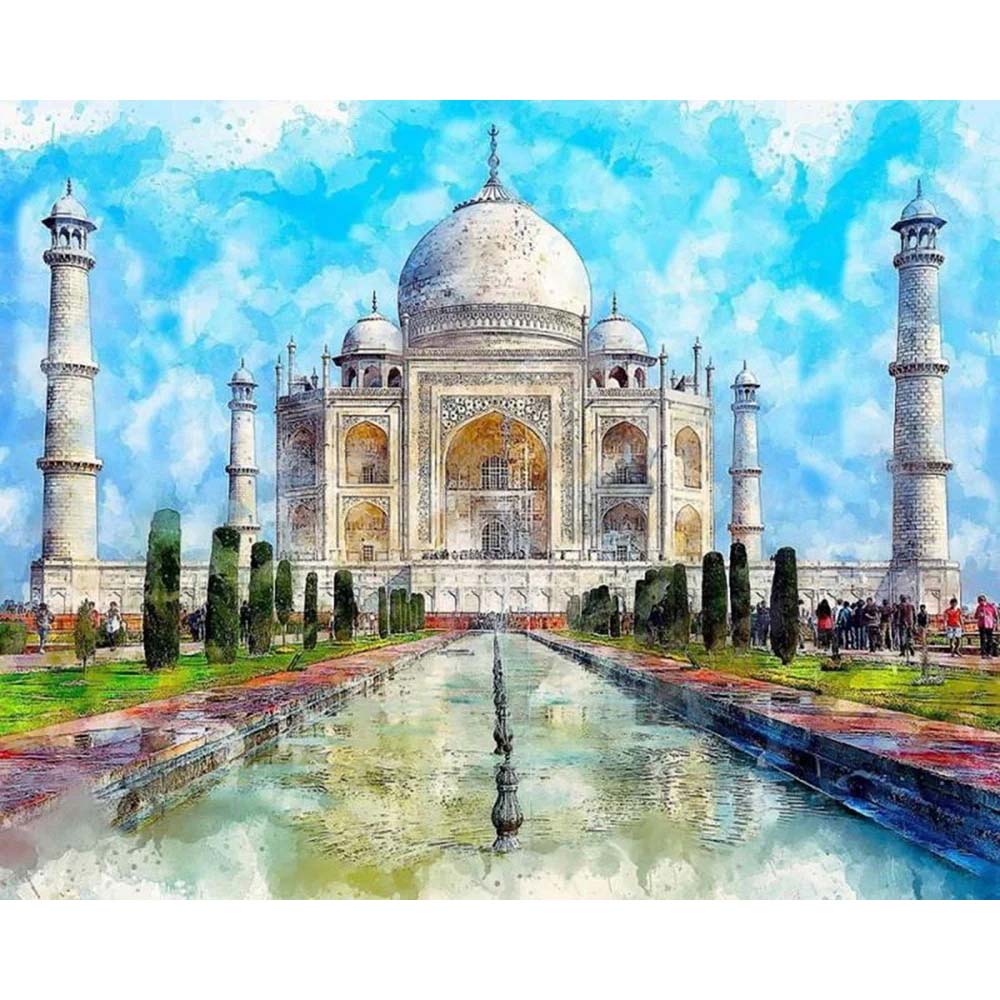 Diamond Painting - Taj Mahal in colors