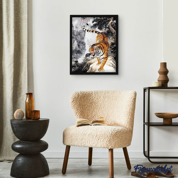 Diamond Painting - Approaching tiger