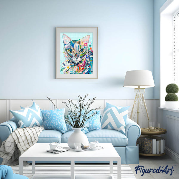 Diamond Painting - Colorful Cat