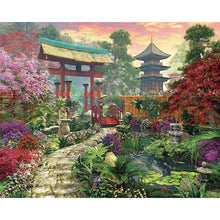 Load image into Gallery viewer, Diamond Painting - Garden leading to the Temple