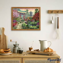 Load image into Gallery viewer, Diamond Painting - Garden leading to the Temple