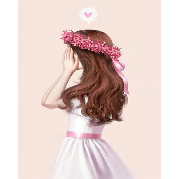 Diamond Painting - Profile of a Little Girl