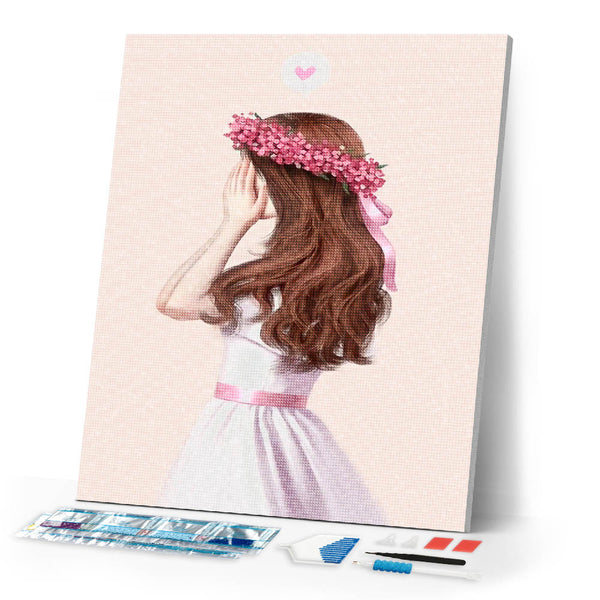 Diamond Painting - Profile of a Little Girl