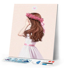 Load image into Gallery viewer, Diamond Painting - Profile of a Little Girl