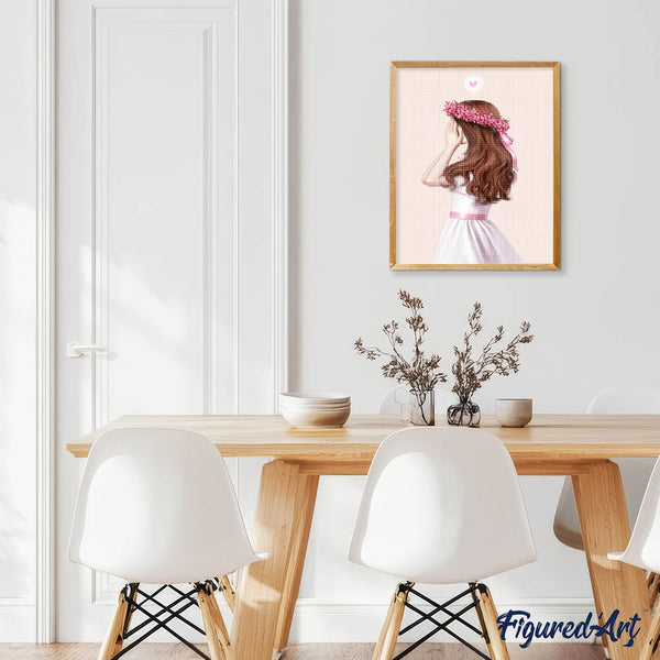 Diamond Painting - Profile of a Little Girl