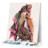 Diamond Painting - Profile of a Woman