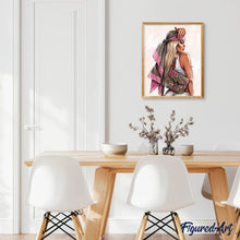 Load image into Gallery viewer, Diamond Painting - Profile of a Woman