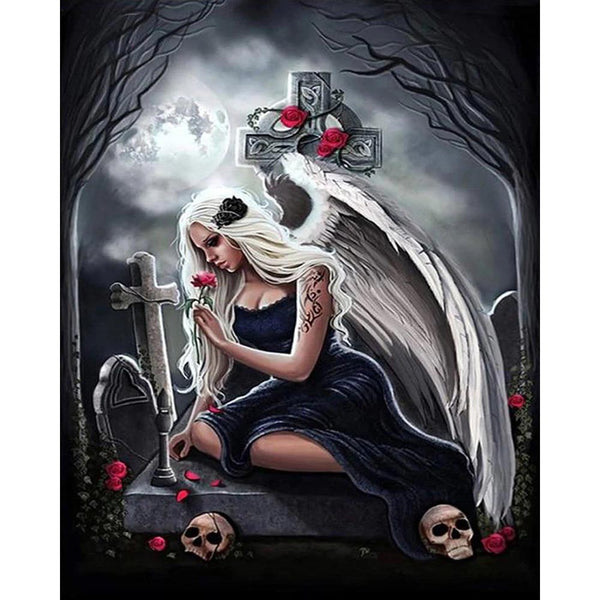 Diamond Painting - Angel and Cemetery