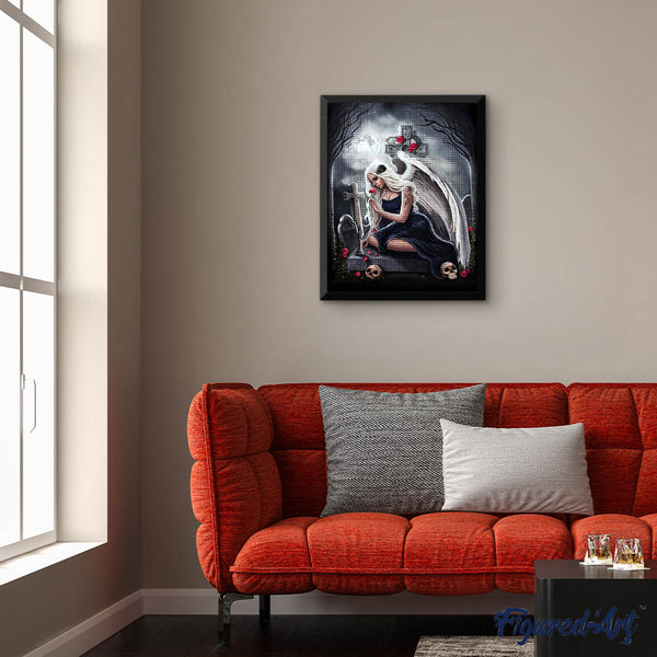 Diamond Painting - Angel and Cemetery