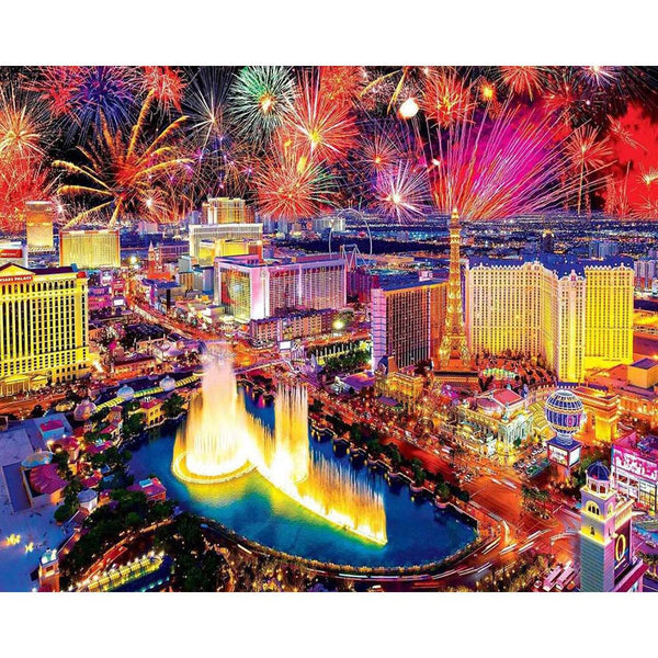 Diamond Painting - Fireworks in Las Vegas