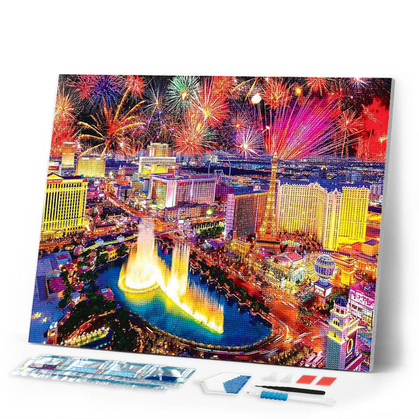 Diamond Painting - Fireworks in Las Vegas