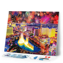Load image into Gallery viewer, Diamond Painting - Fireworks in Las Vegas