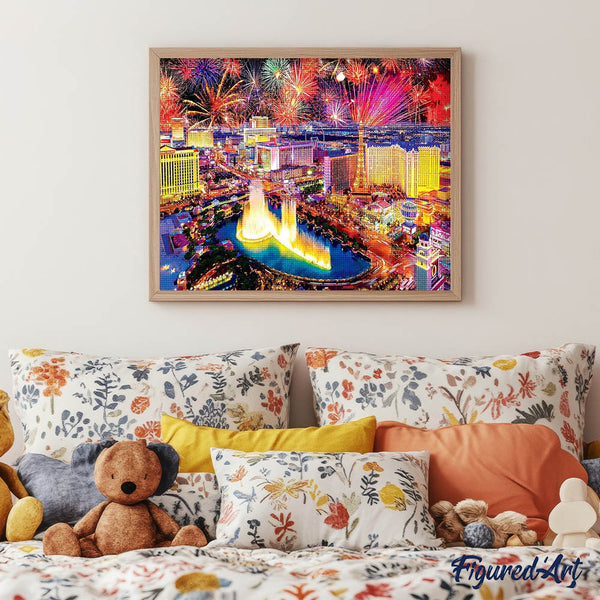 Diamond Painting - Fireworks in Las Vegas