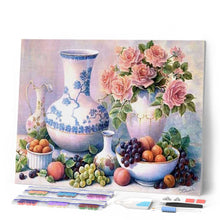 Load image into Gallery viewer, Diamond Painting - Vases and Fruits
