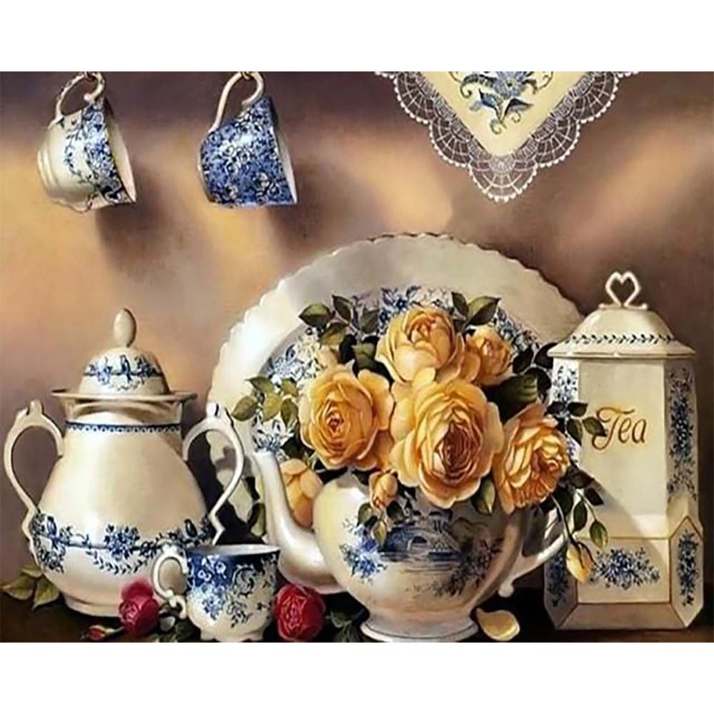 Diamond Painting - Tea Service