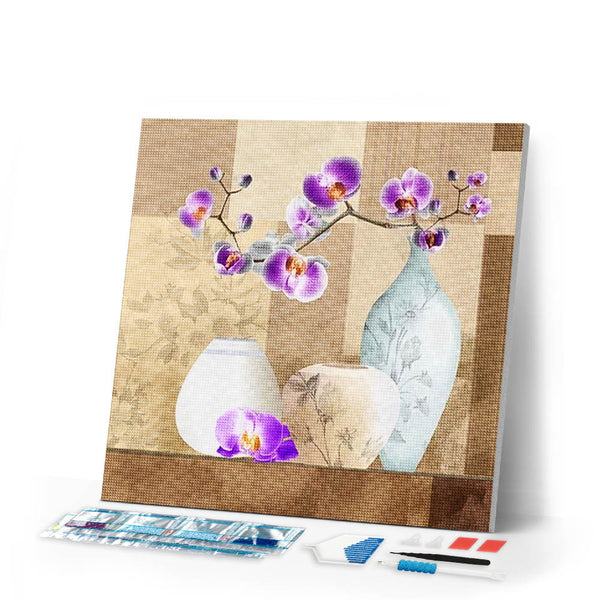 Diamond Painting | Diamond Painting - Vases & Flowers | Diamond Painting Flowers flowers | FiguredArt