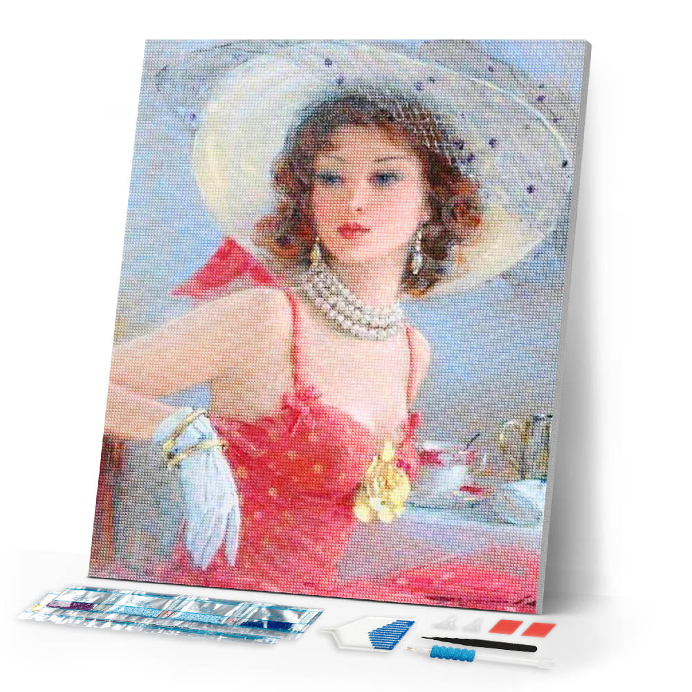Diamond Painting - Elegant in Red