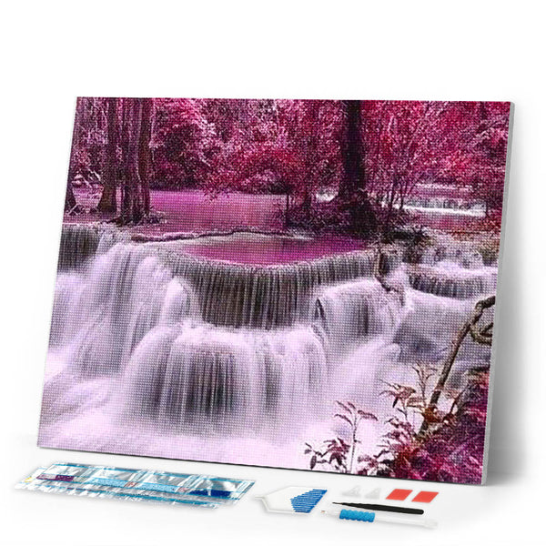 Diamond Painting | Diamond Painting - Waterfall | Diamond Painting Landscapes landscapes | FiguredArt