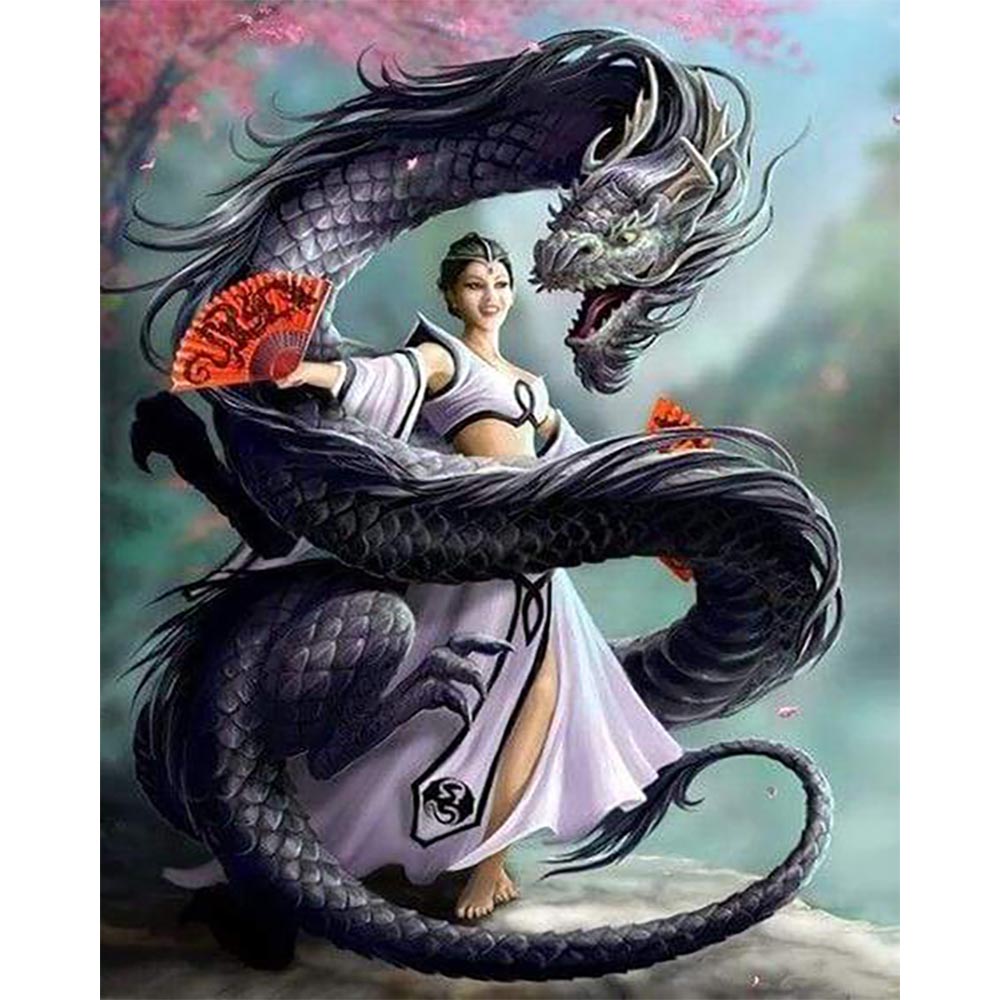 Diamond Painting - Women Dragon