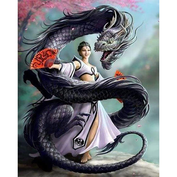 Diamond Painting - Women Dragon