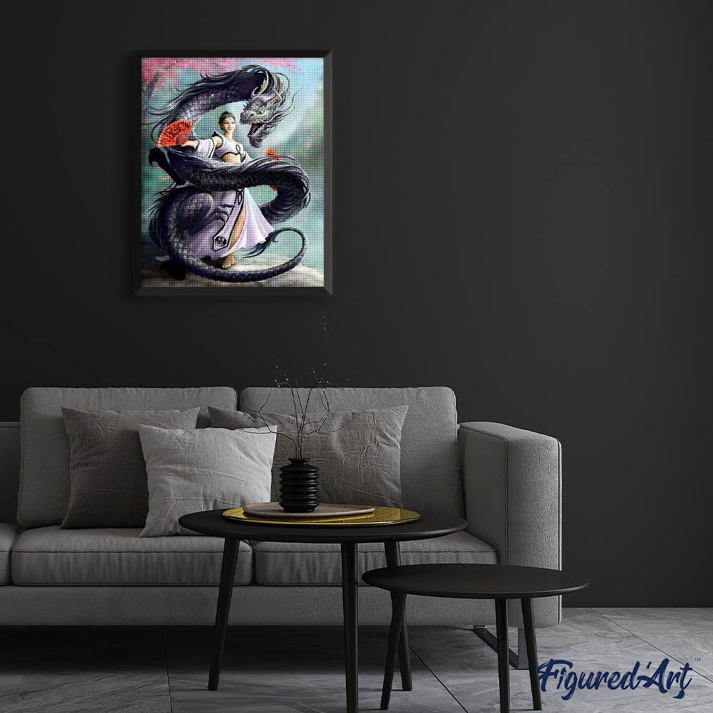 Diamond Painting - Women Dragon