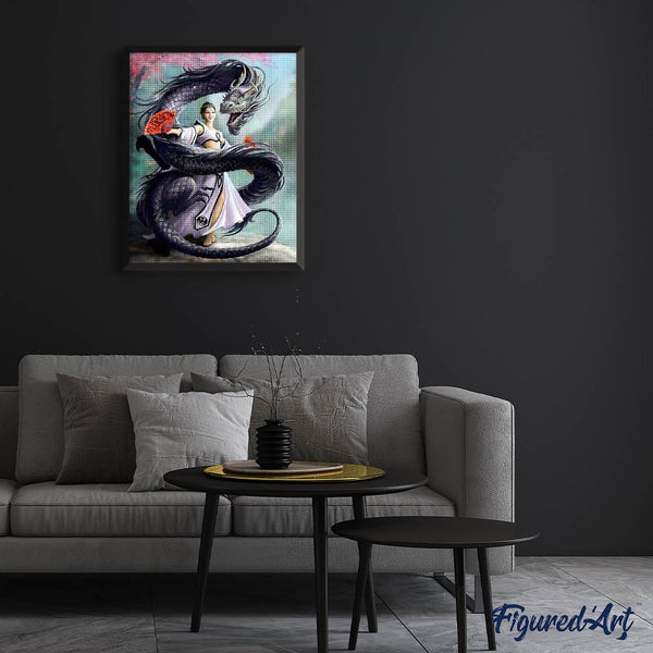 Diamond Painting - Women Dragon
