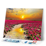 Diamond Painting | Diamond Painting - Water Lilies | Diamond Painting Landscapes landscapes | FiguredArt