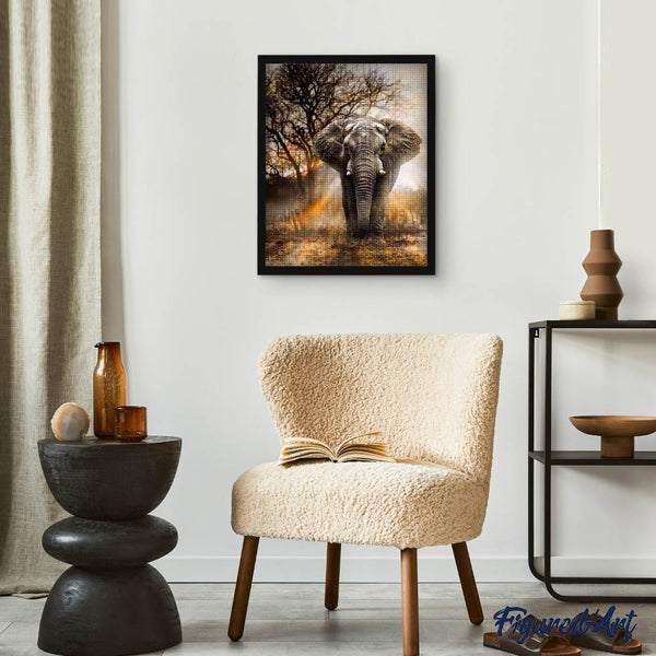 Diamond Painting - Elephant in the Savanna