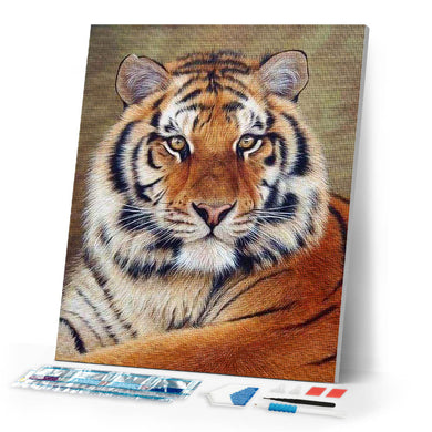 Diamond Painting | Diamond Painting - Tiger Eye | animals Diamond Painting Animals tigers | FiguredArt