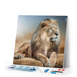 Diamond Painting | Diamond Painting - Great Lion | animals Diamond Painting Animals lions | FiguredArt