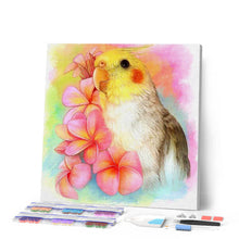 Load image into Gallery viewer, Diamond Painting - Yellow Bird and Flowers