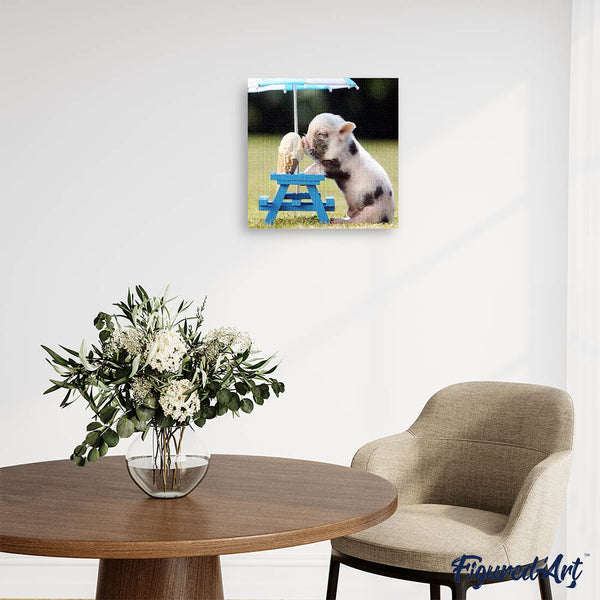 Diamond Painting - Pig and Ice