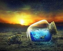Load image into Gallery viewer, Diamond Painting | Diamond Painting - Crab and Sea Bottle | animals Diamond Painting Animals | FiguredArt