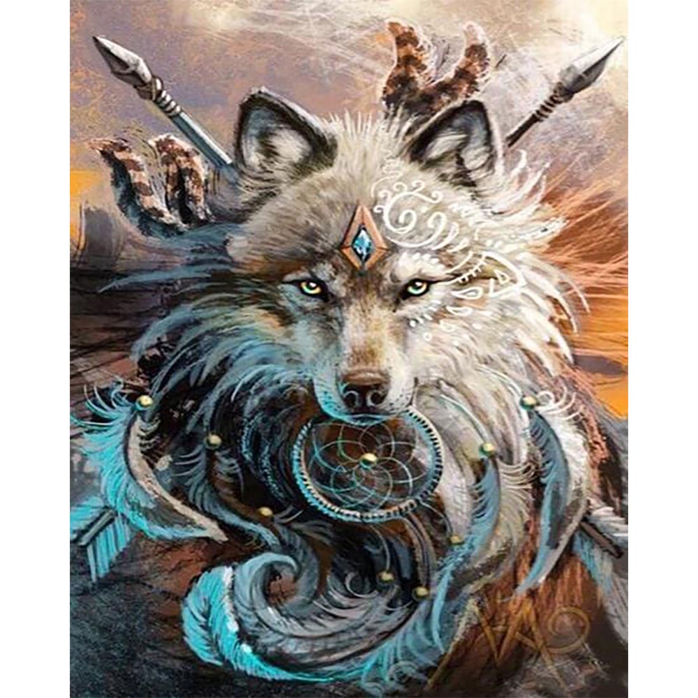 Diamond Painting - Wolf Warrior